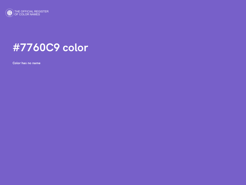 #7760C9 color image