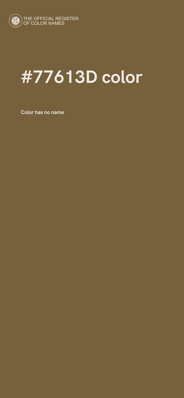 #77613D color image