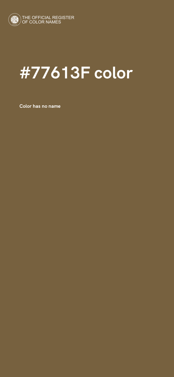 #77613F color image