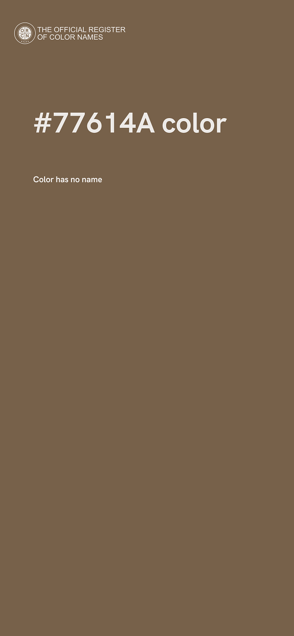 #77614A color image