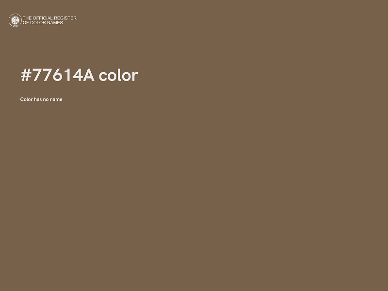 #77614A color image