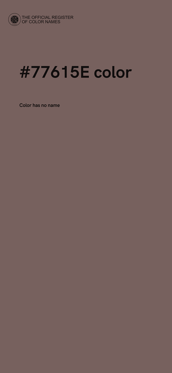 #77615E color image
