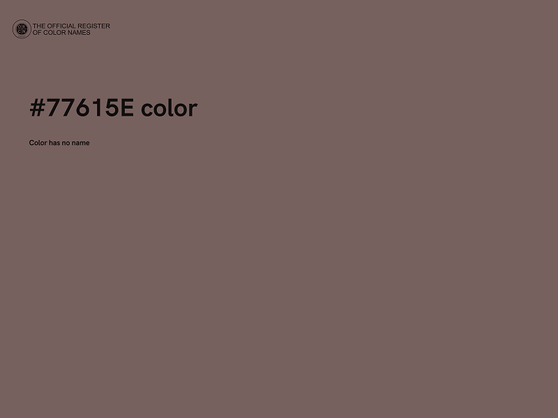 #77615E color image