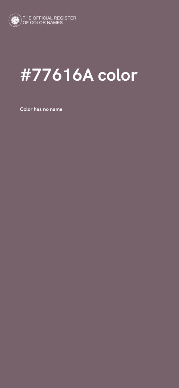 #77616A color image