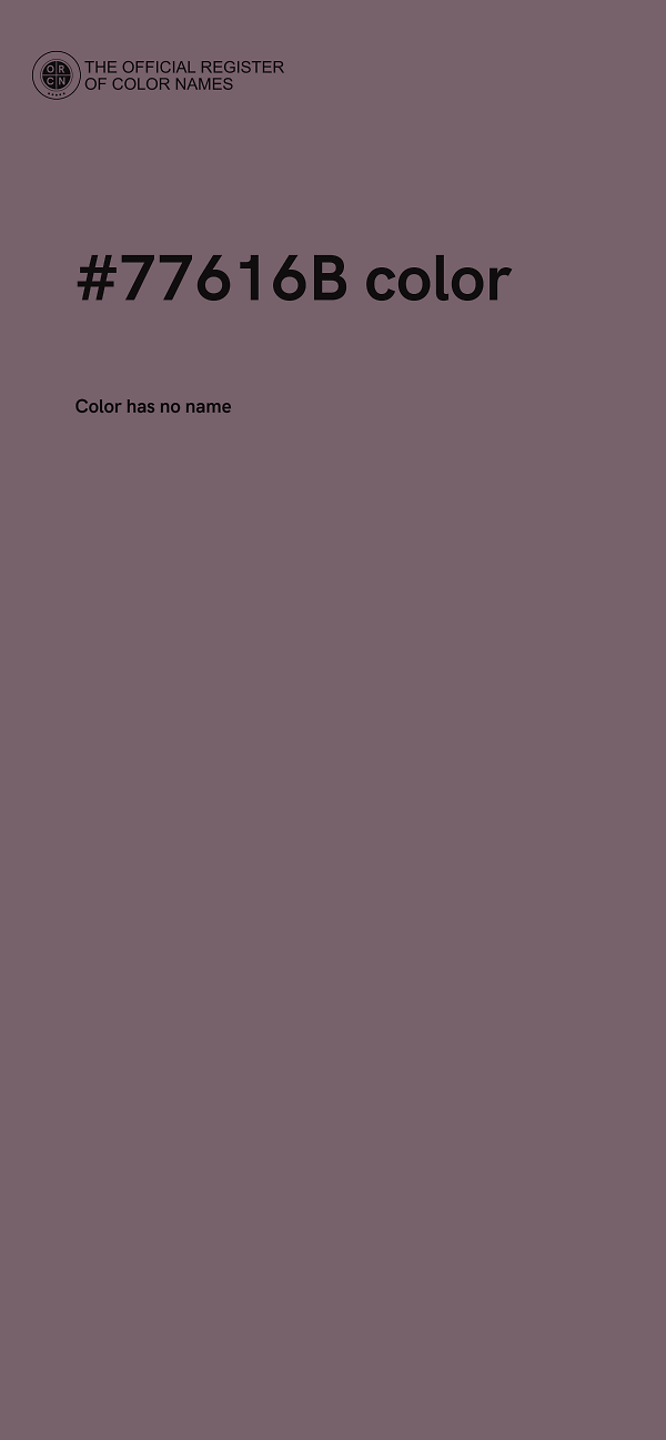 #77616B color image