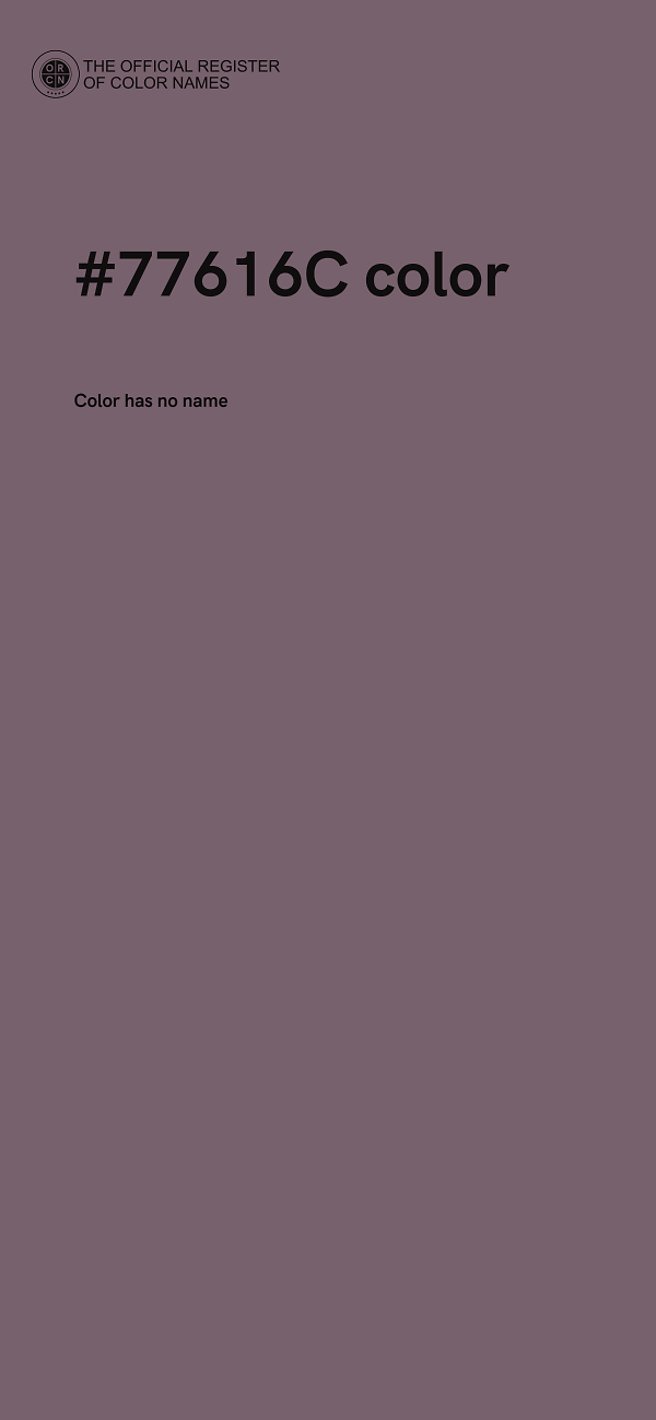 #77616C color image