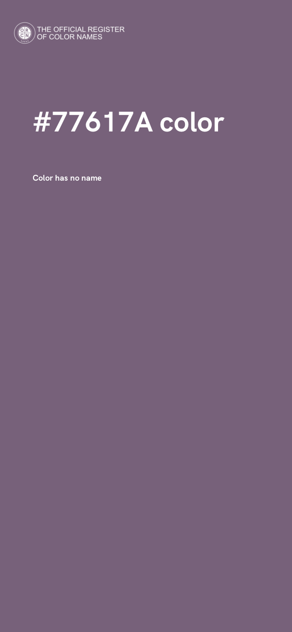 #77617A color image