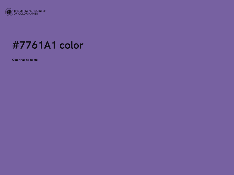 #7761A1 color image