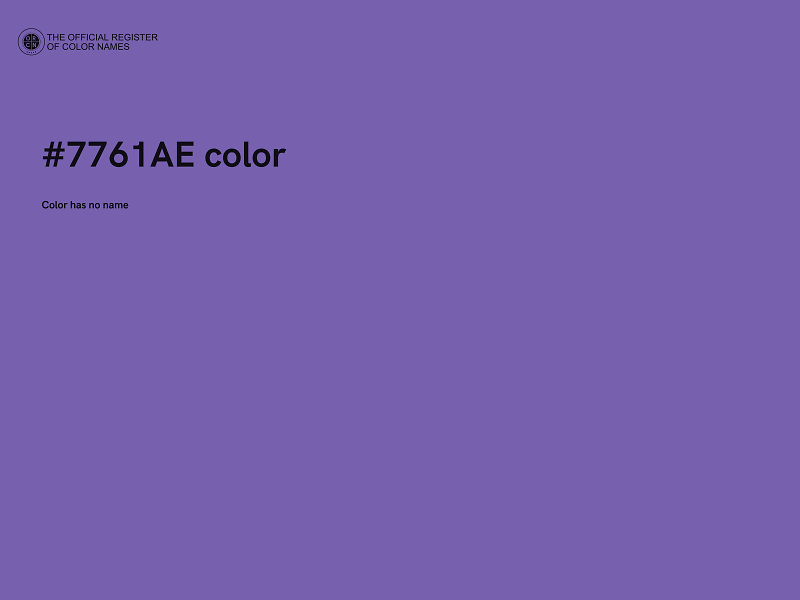 #7761AE color image