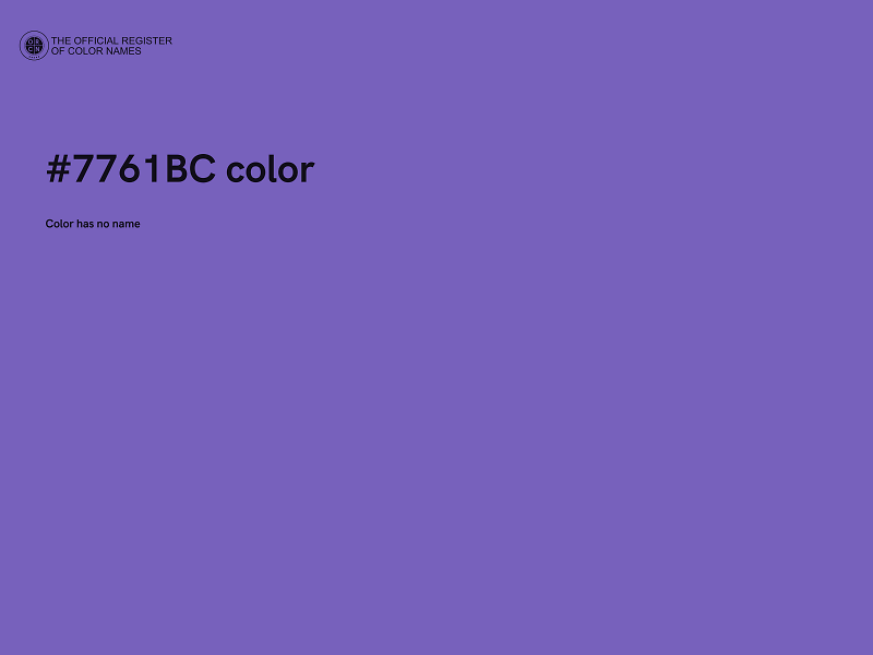 #7761BC color image