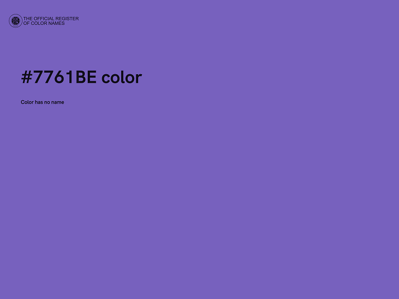 #7761BE color image