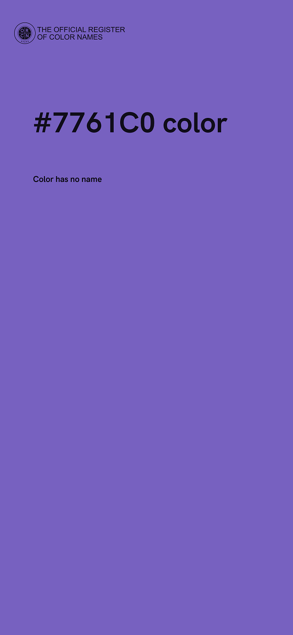 #7761C0 color image