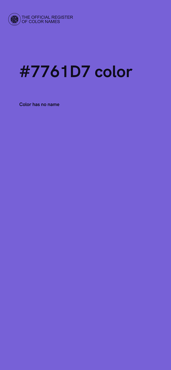 #7761D7 color image