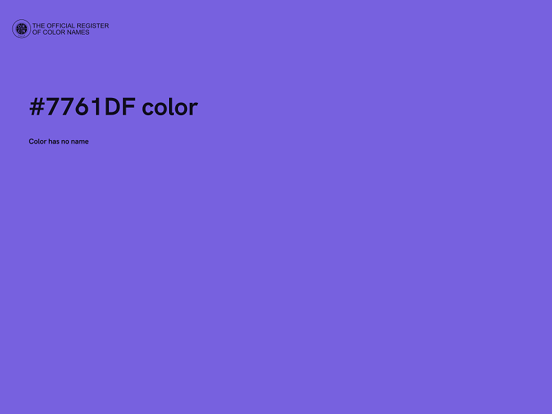 #7761DF color image