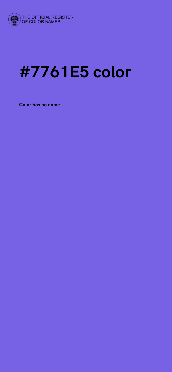 #7761E5 color image