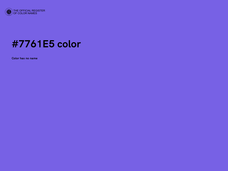 #7761E5 color image