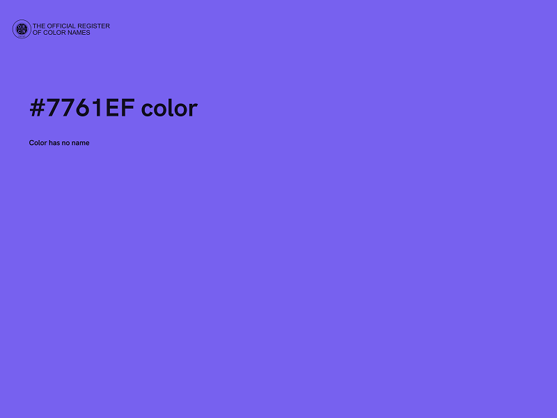 #7761EF color image