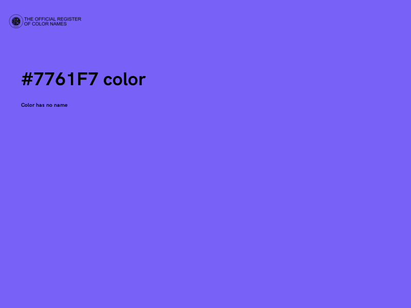 #7761F7 color image