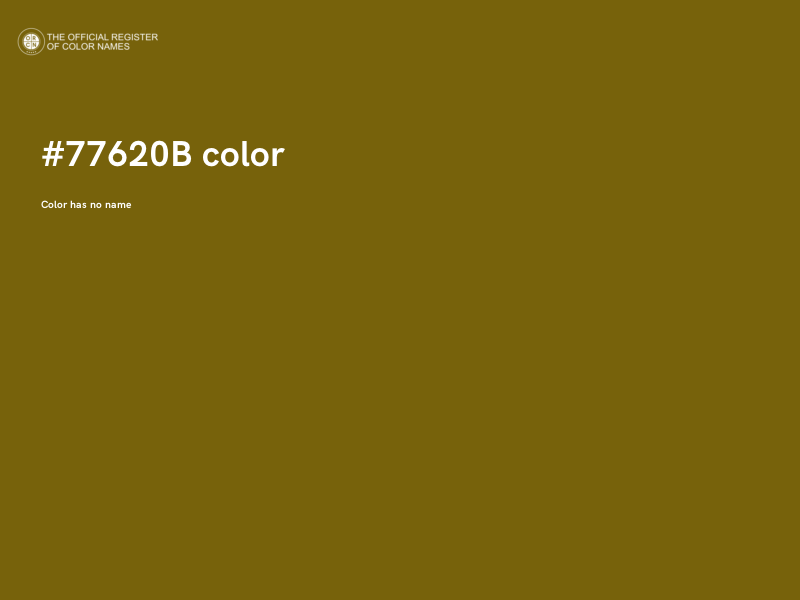 #77620B color image