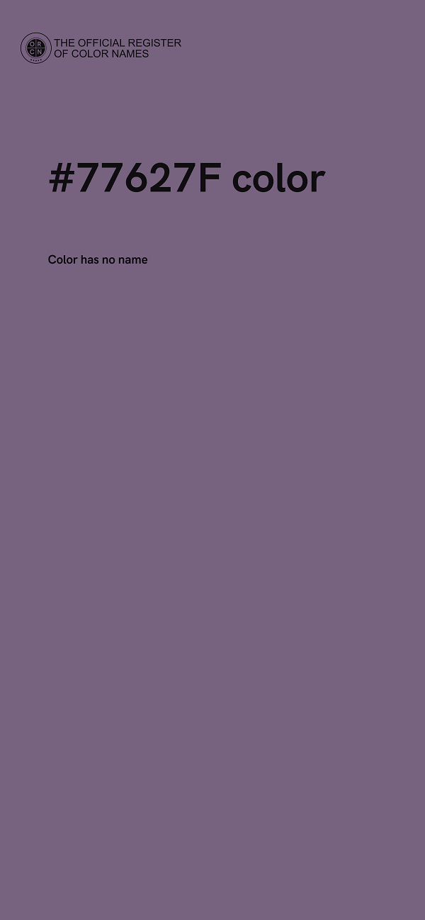 #77627F color image