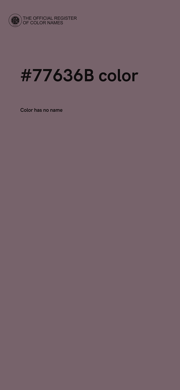 #77636B color image
