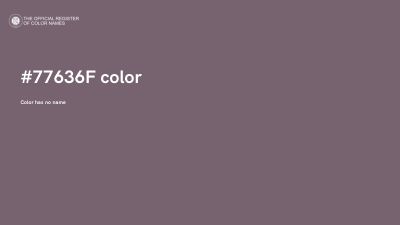 #77636F color image