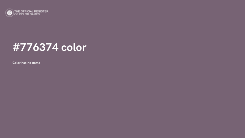 #776374 color image