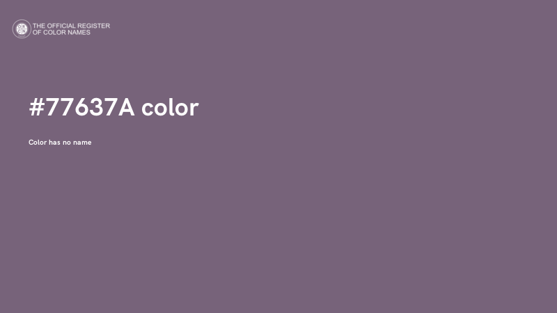 #77637A color image