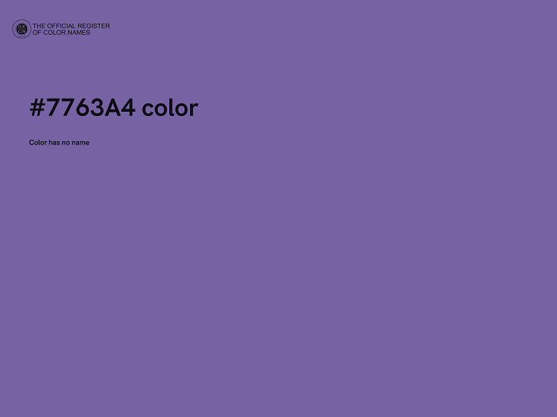 #7763A4 color image
