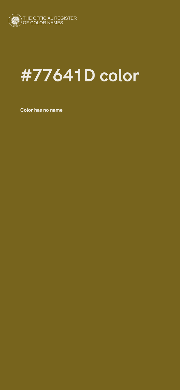 #77641D color image