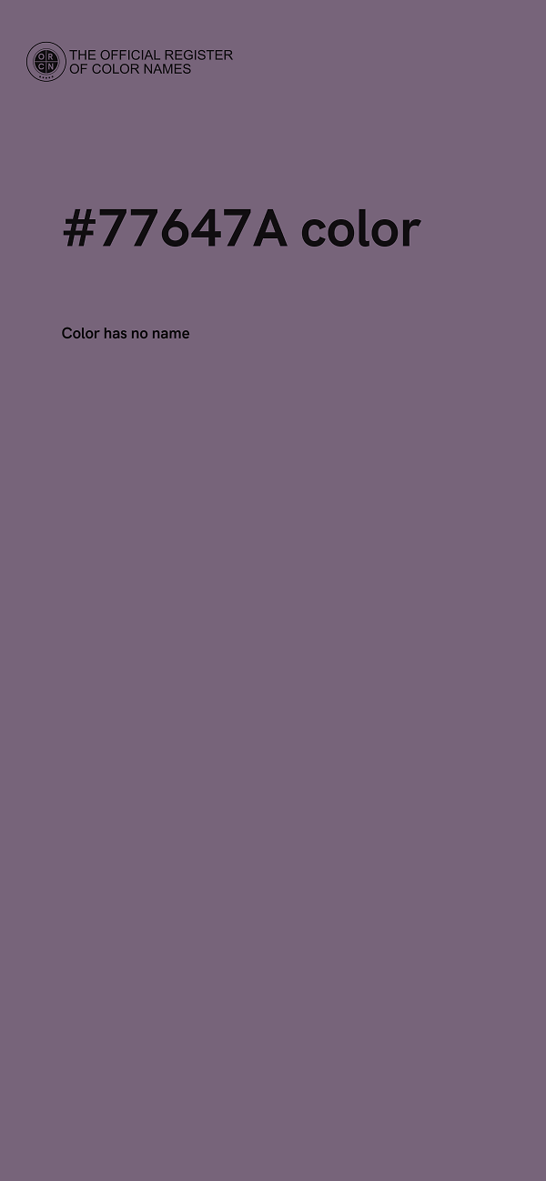 #77647A color image