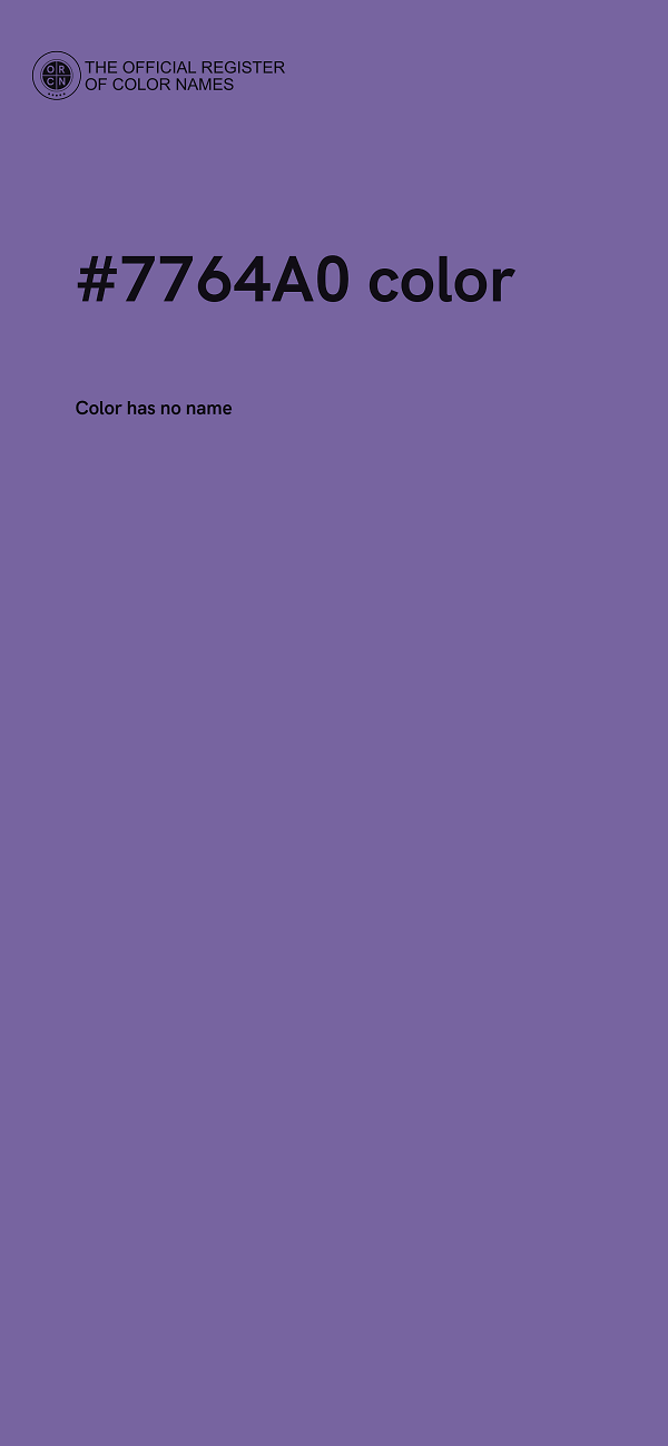 #7764A0 color image