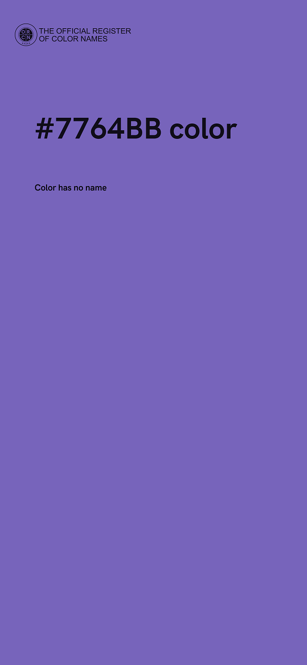 #7764BB color image