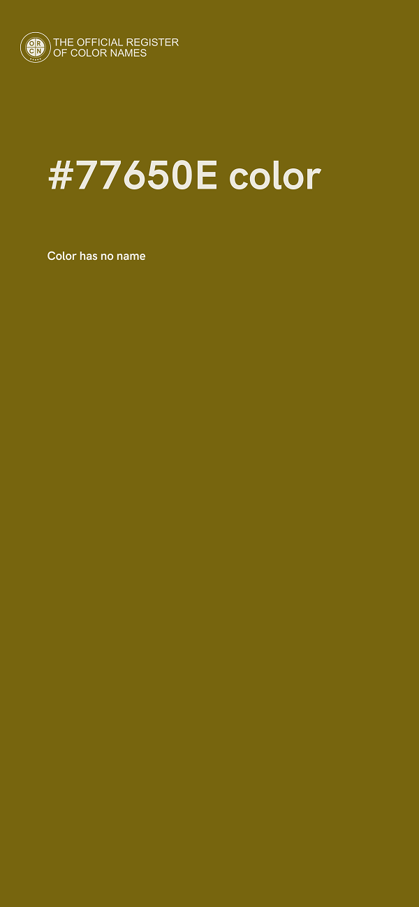 #77650E color image