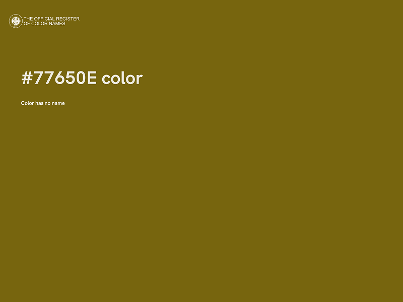 #77650E color image