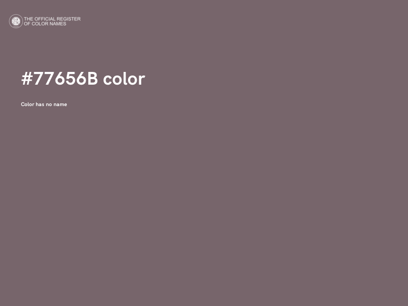 #77656B color image