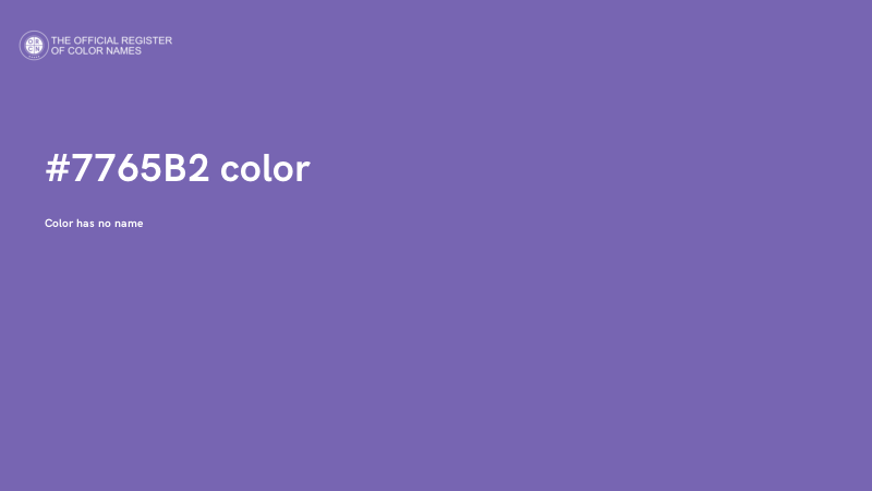 #7765B2 color image