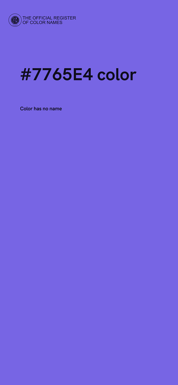 #7765E4 color image