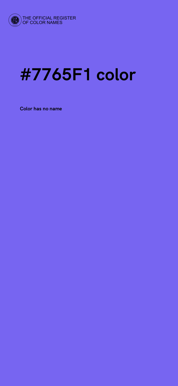 #7765F1 color image