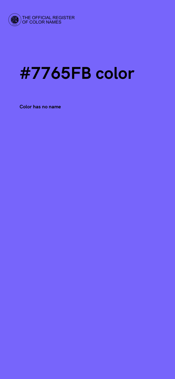 #7765FB color image