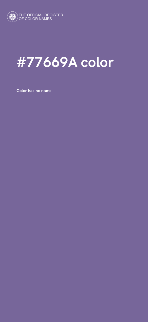 #77669A color image