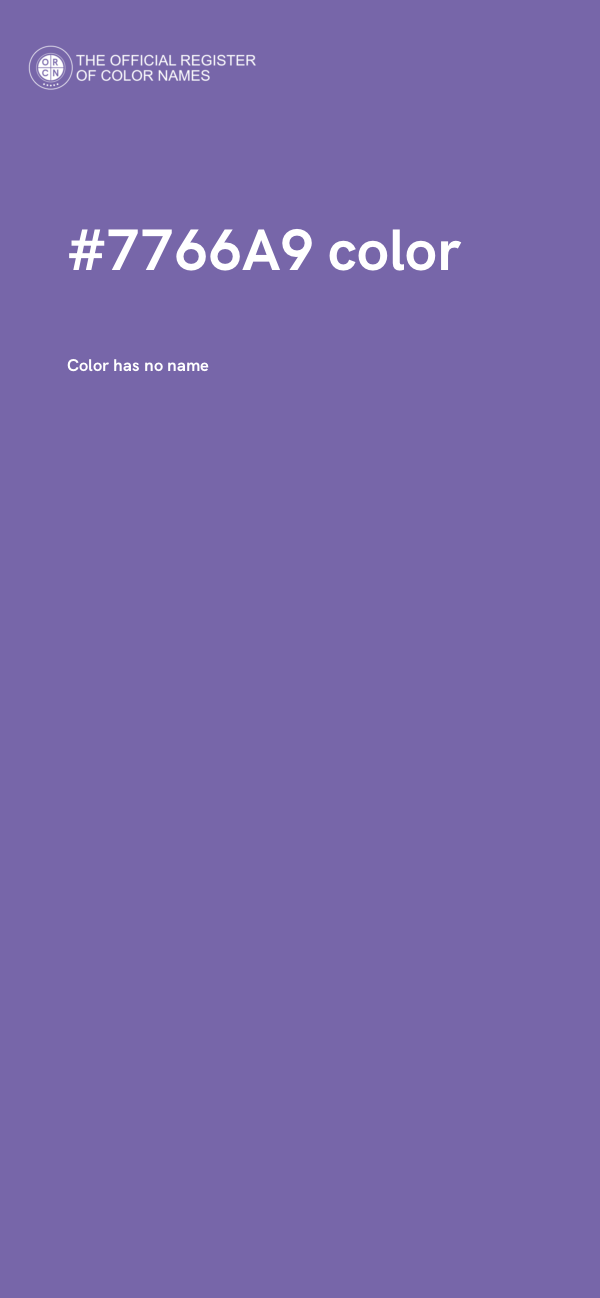 #7766A9 color image
