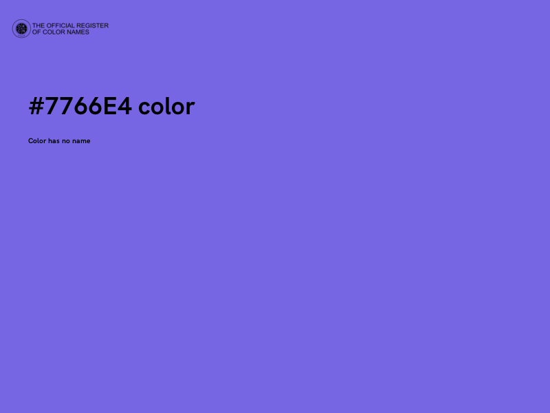 #7766E4 color image