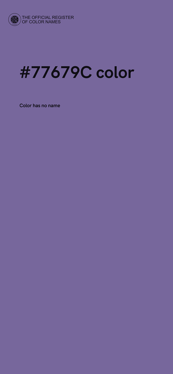 #77679C color image