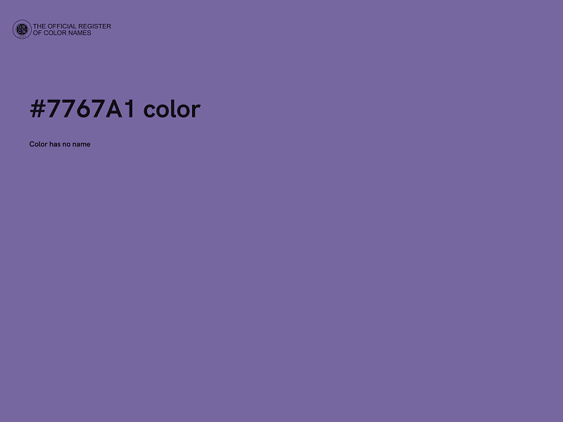 #7767A1 color image