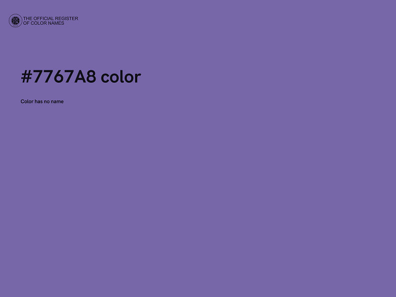 #7767A8 color image