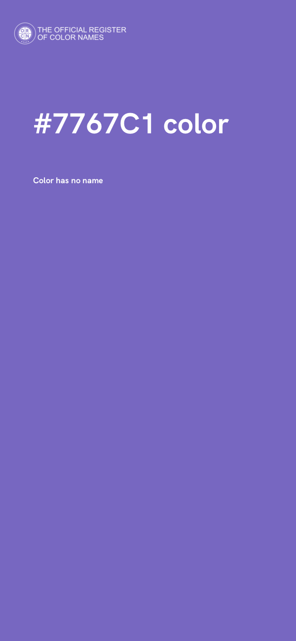 #7767C1 color image