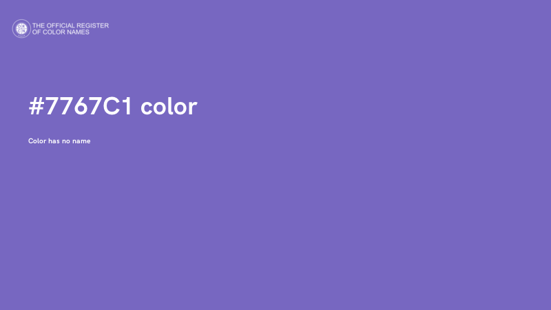 #7767C1 color image