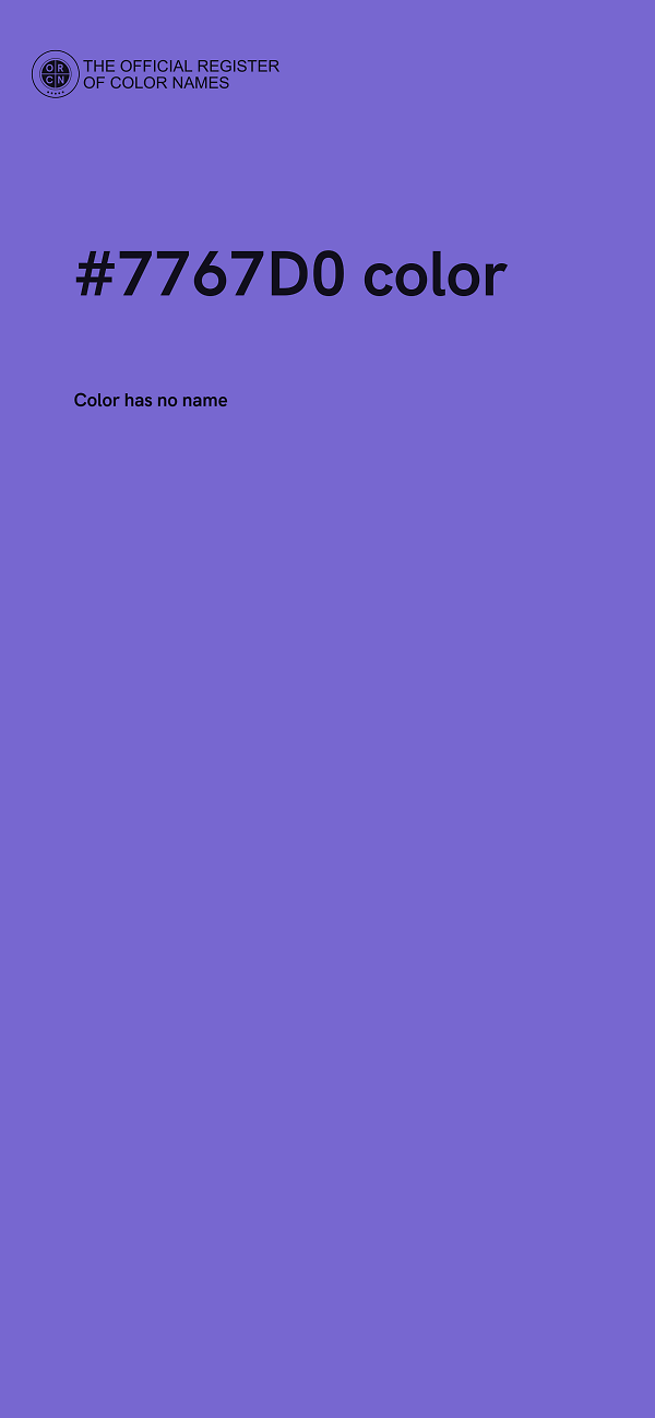 #7767D0 color image