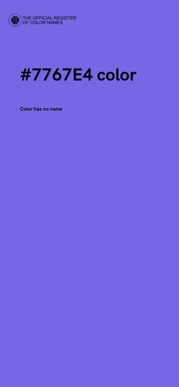 #7767E4 color image
